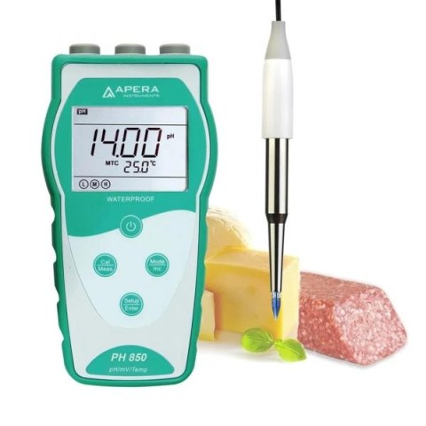 APERA Instruments PH850-SS - miernik przenośny pH i temperatury do żywności i kontroli jakości produktów spożywczych