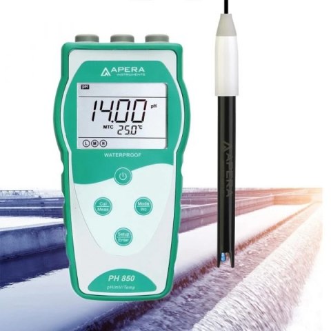 APERA Instruments PH850-WW - miernik przenośny pH i temperatury do ścieków, zawiesin, emulsji i innych zabrudzonych cieczy