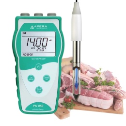 APERA Instruments PH850-MT - miernik przenośny pH i temperatury do żywności i kontroli jakości produktów spożywczych