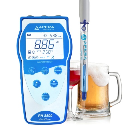 APERA Instruments PH8500-BR - miernik pH do piwa, wina i soków z pamięcią GLP