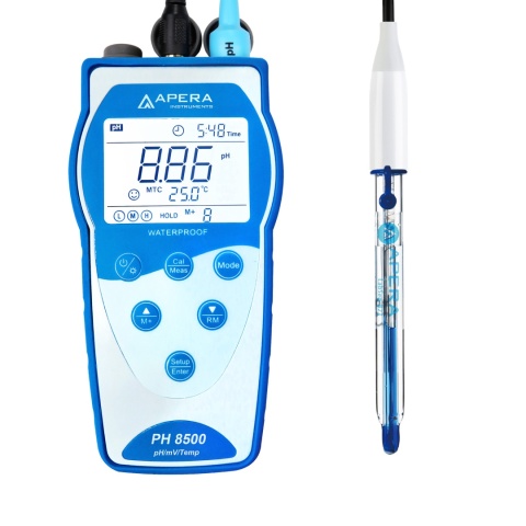 APERA Instruments PH8500-DP - miernik przenośny pH i temperatury do mleka, śmietany, jogurtu i innych produktów mlecznych