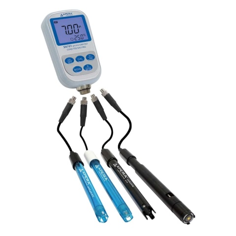 APERA Instruments SX751 - miernik pH, ORP, EC, TDS, zasolenia, rezystywności i tlenu rozpuszczonego
